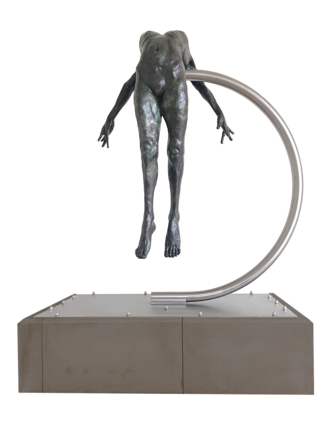Teresa Wells Nude Sculpture - Nude Female Figurative Bronze Contemporary Sculpture: I Spirit