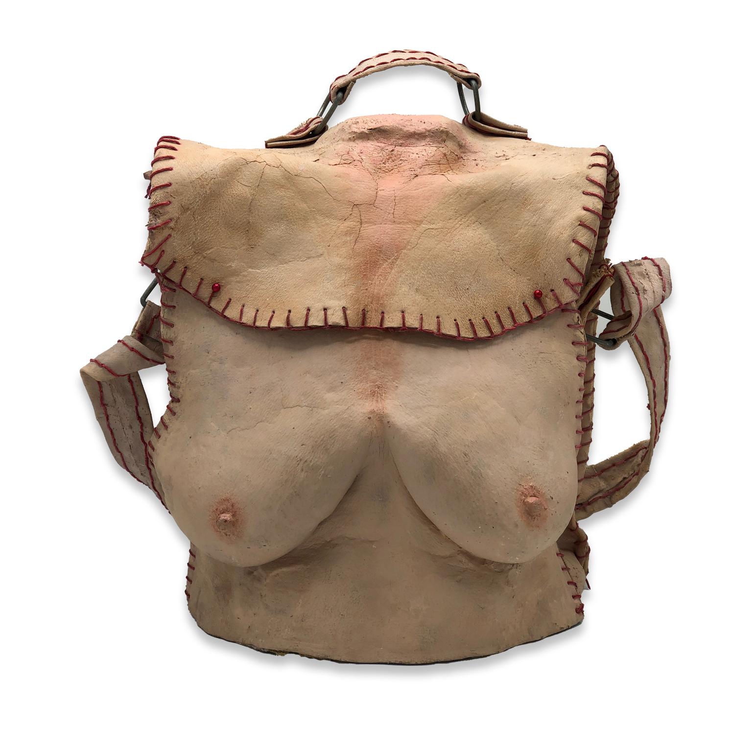 Miriam Meulepas Nude Sculpture - Nude Female Figurative Latex Contemporary Object - Breast Bag II