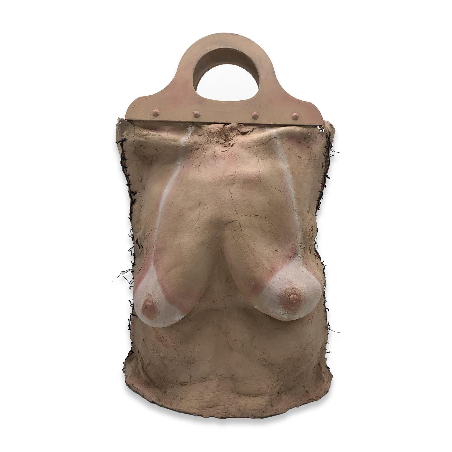 Miriam Meulepas Nude Sculpture - Nude Female Figurative Latex Contemporary Object - Breast Bag III