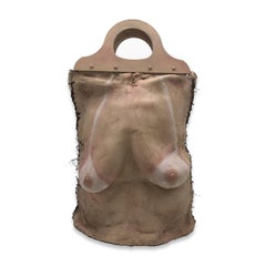 Nude Female Figurative Latex Contemporary Object - Breast Bag III