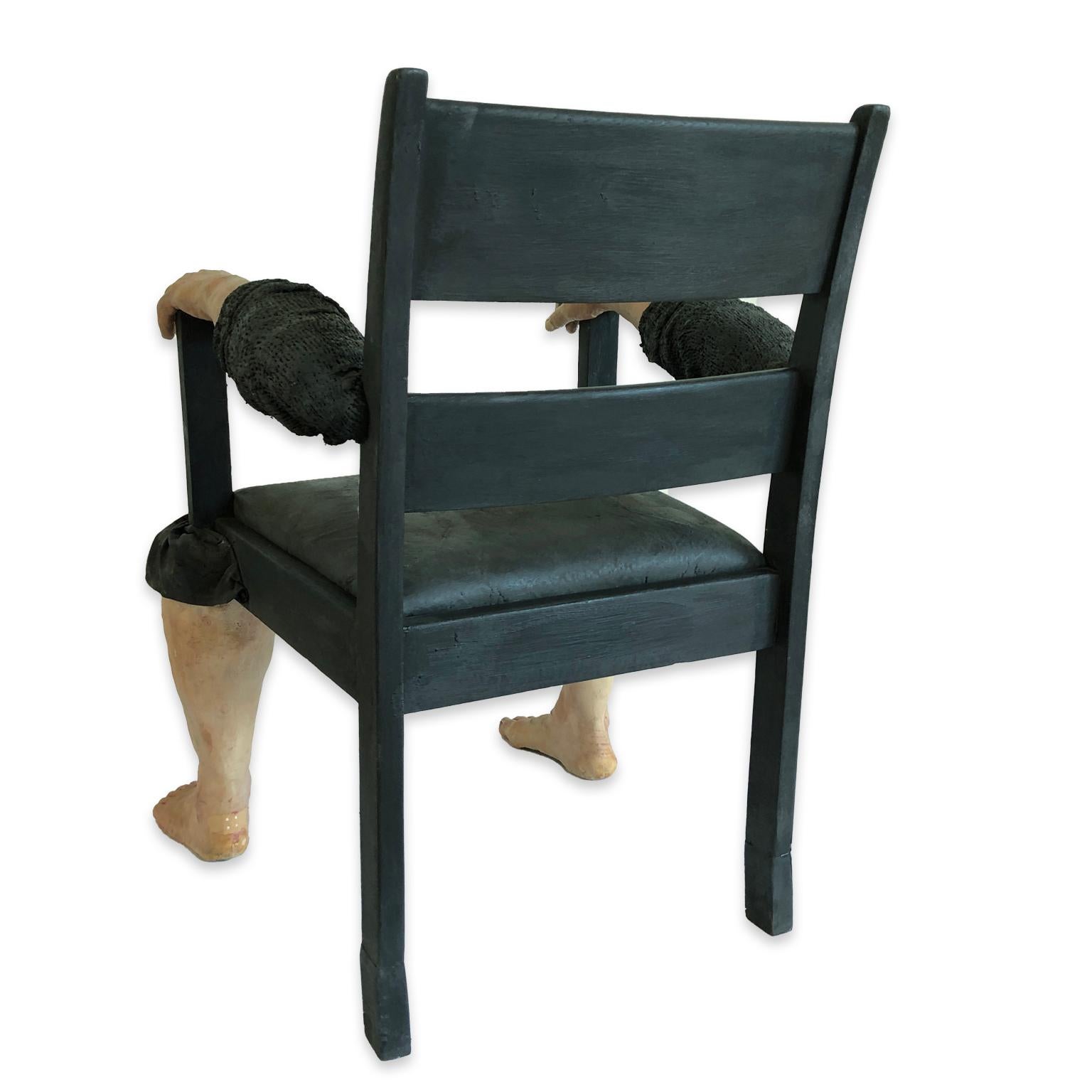 chair with human legs
