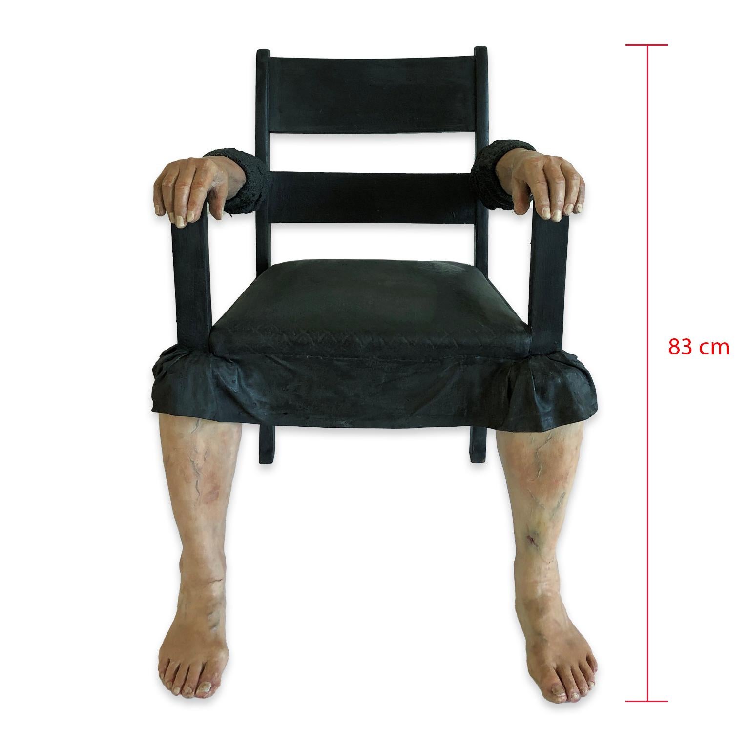 Figurative Contemporary Object - Chair with legs - Sculpture by Miriam Meulepas