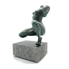 Nude Female Figurative Bronze Contemporary Sculpture: Nascita di un Angelo