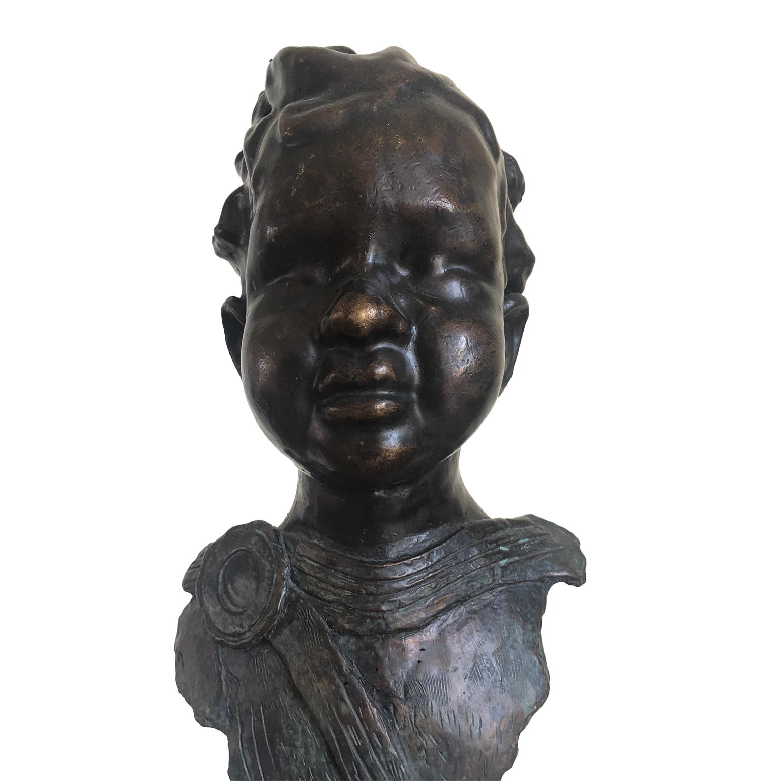 Godfried Dols Still-Life Sculpture - Figurative Bronze Contemporary Sculpture: IL Giovane Cesare