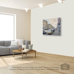 Contemporary Hyper Realist Cityscape: van Woustraat (Amsterdam)