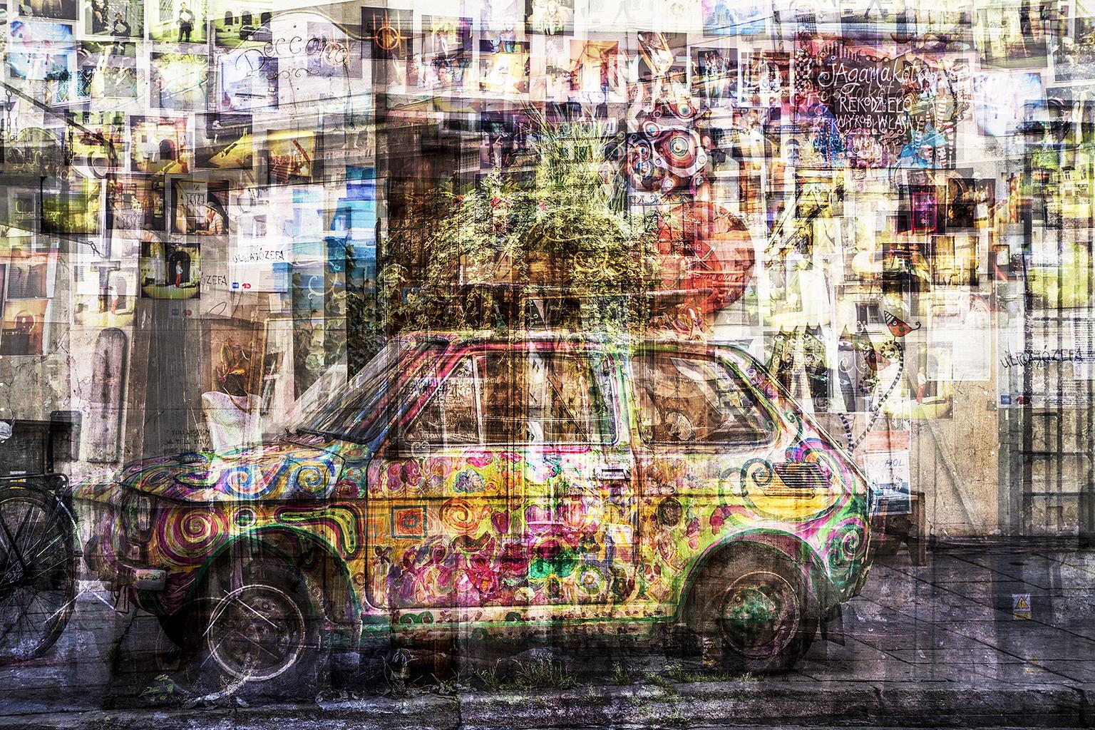 Jack Marijnissen Figurative Photograph - Contemporary Color Urban Photography : Used car in Krakow