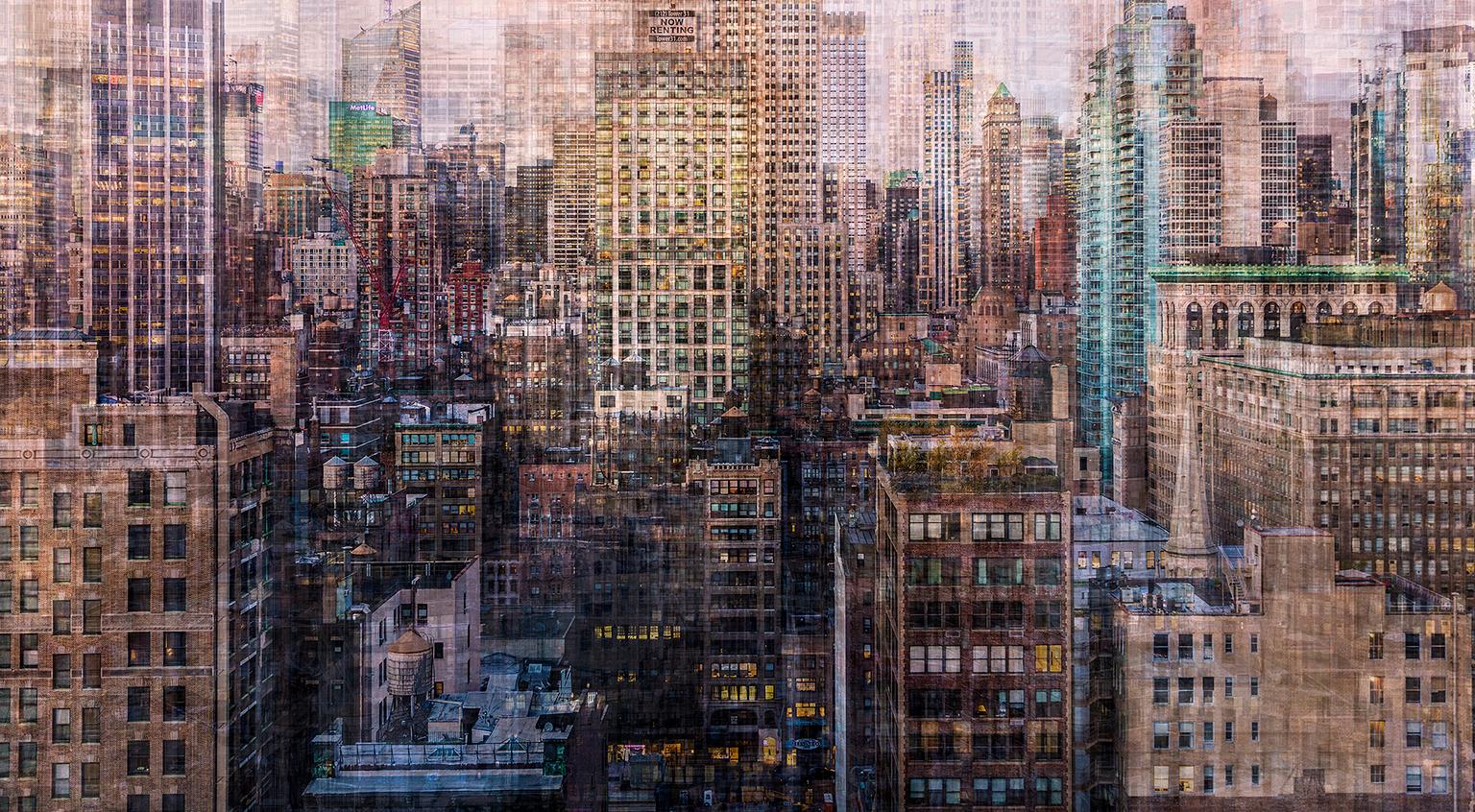 Jack Marijnissen Landscape Photograph - Contemporary Color Urban Photography : Colorful Midtown New York City