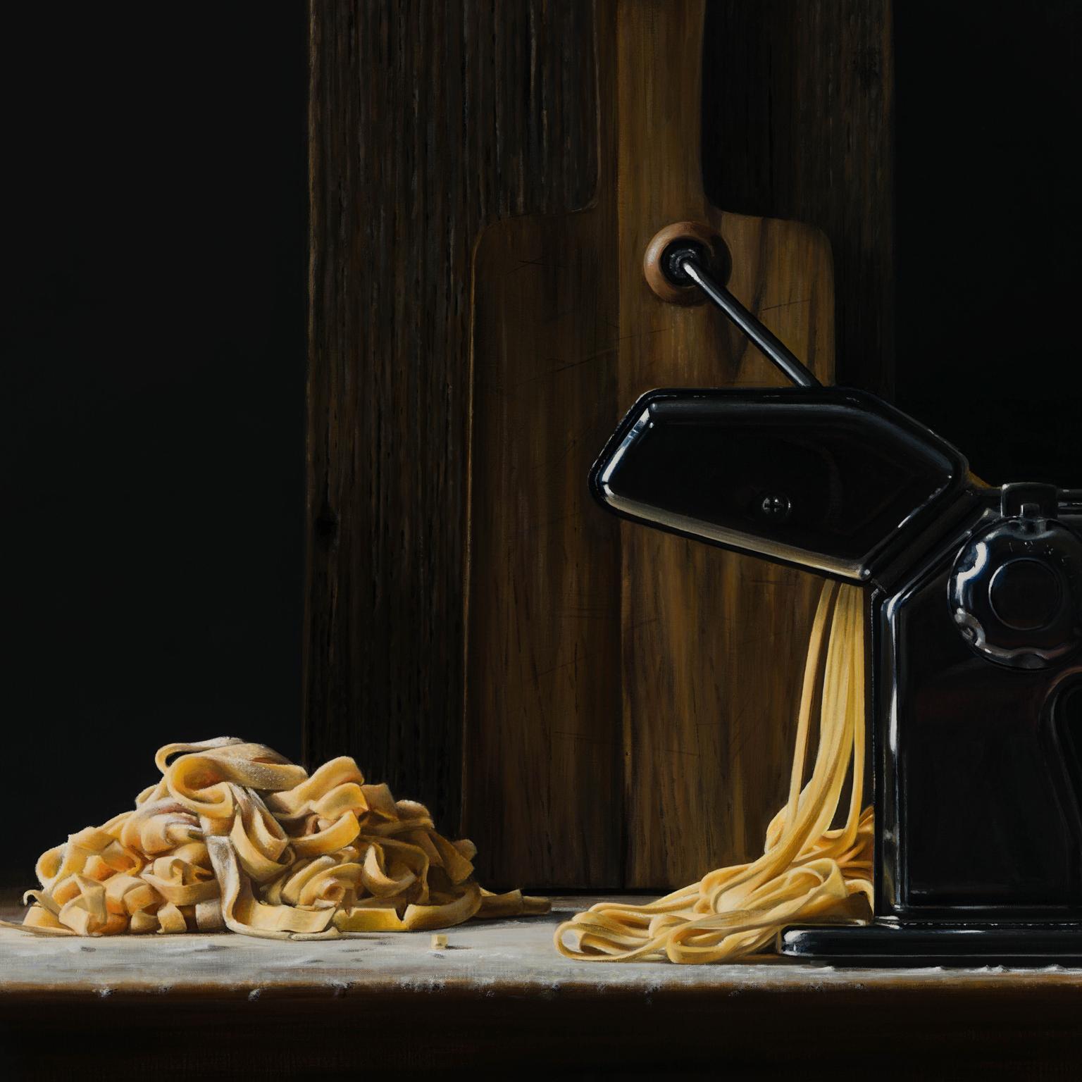 Contemporary Hyper Realist Acrylic Painting : Pasta Machine For Sale 1