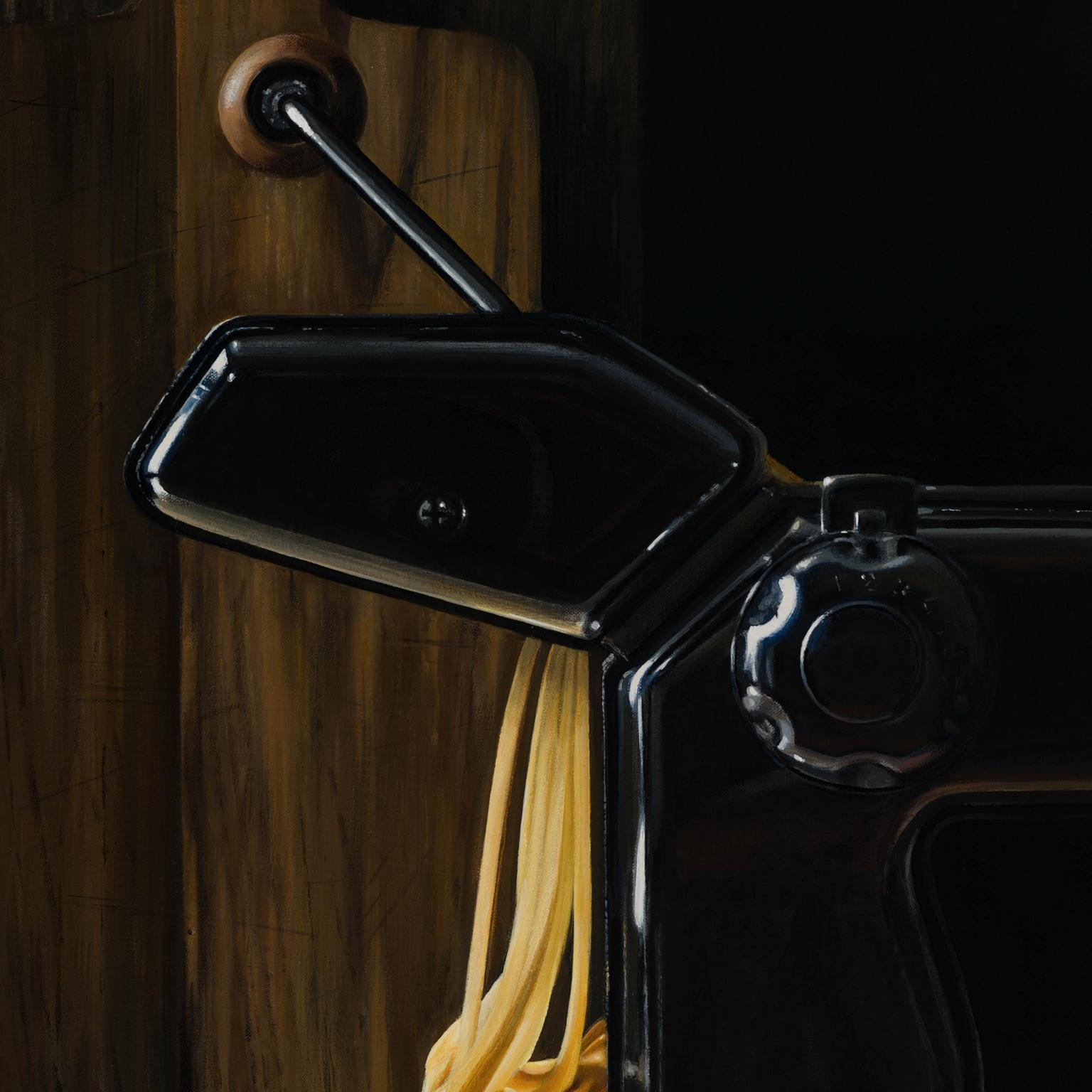Contemporary Hyper Realist Acrylic Painting : Pasta Machine Heidi von Faber

Those who enjoy soothing and powerful still lifes will certainly appreciate Heidi von Faber’s work. The artist from The Hague paints still lifes in which the influence of