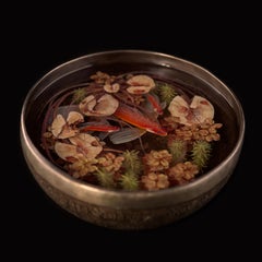 Contemporary Object 3D Painting; Tibetan Pond IV - Fish Ponds 