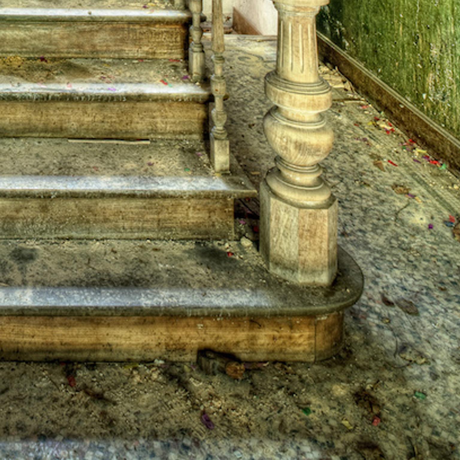 Contemporary Color Urban Photography : Stairway to Heaven - Gray Still-Life Photograph by Marjolein Loppies