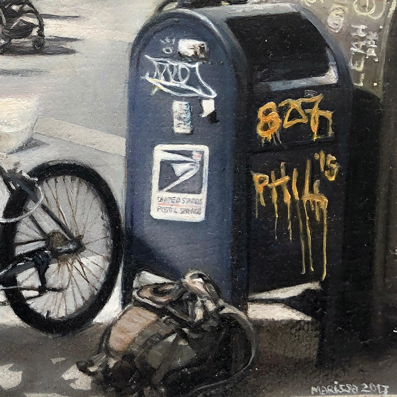 Contemporary Hyper Realist Oil Painting: Fox In The City - NYC For Sale 1