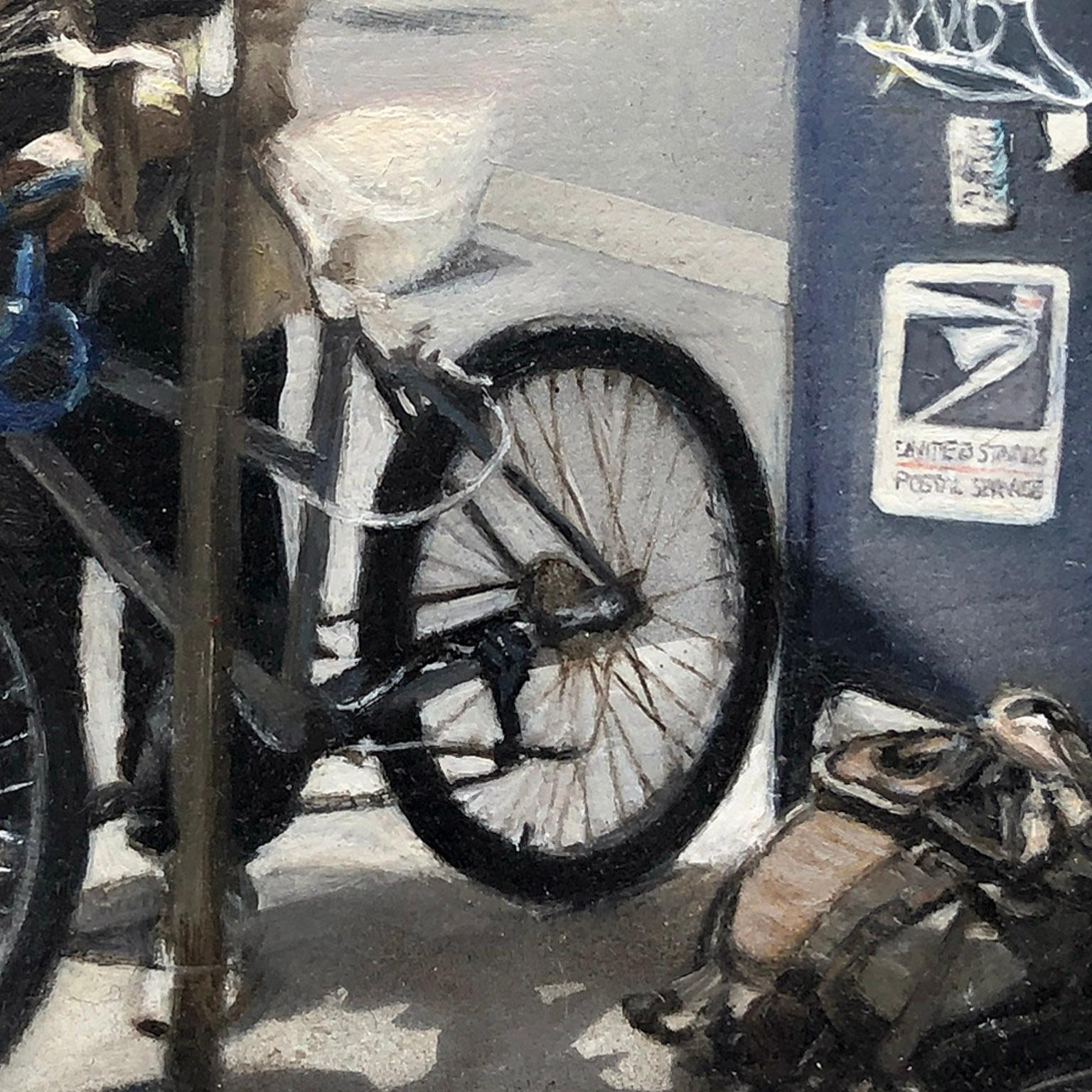 Contemporary Hyper Realist Oil Painting: Fox In The City - NYC For Sale 3