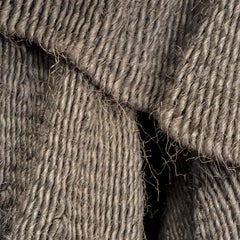 En été et hiver, tapisserie mi-siècle, suspension tissée, sculpture murale en textile