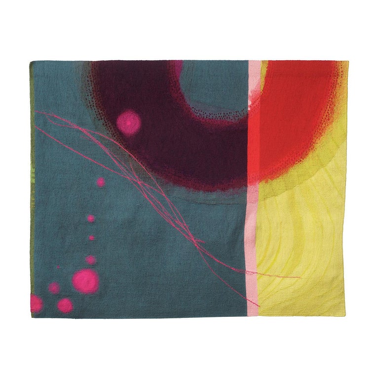 Drift, Jo Barker, Contemporary Abstract Tapestry, Colorful Textile For Sale 3
