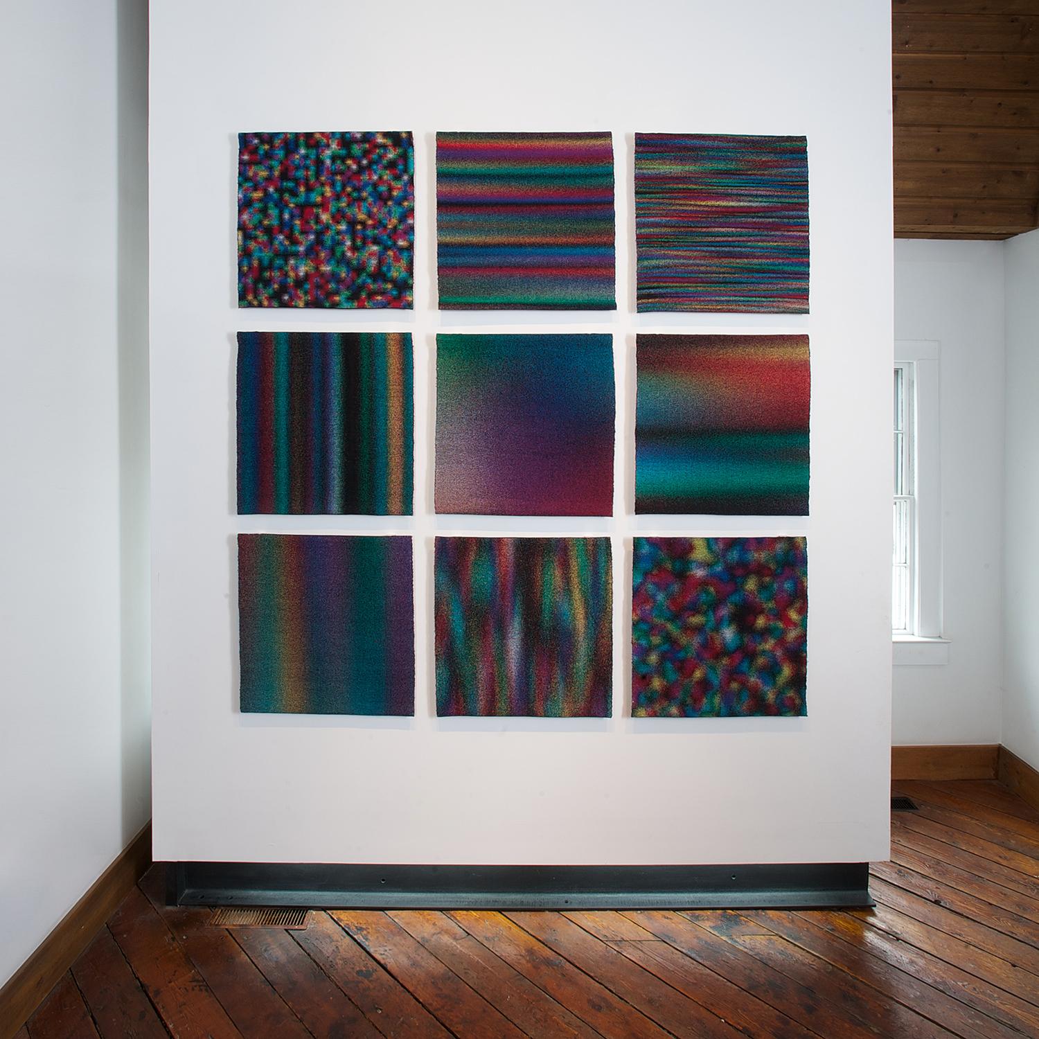 Out of Focus 1-9, handwoven cotton, 87