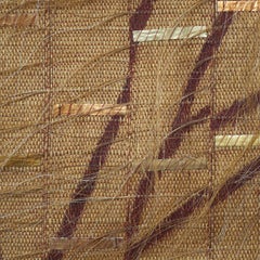 Sculpture murale en textile - Paysage transformé, tapisserie abstraite contemporaine