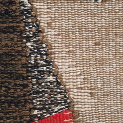 Sans nom, tapisserie tissée abstraite du milieu du siècle dernier, sculpture murale en textile