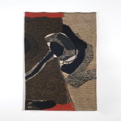 Without Name, Mid-Century Abstract Woven Tapestry, Textile Wall Sculpture