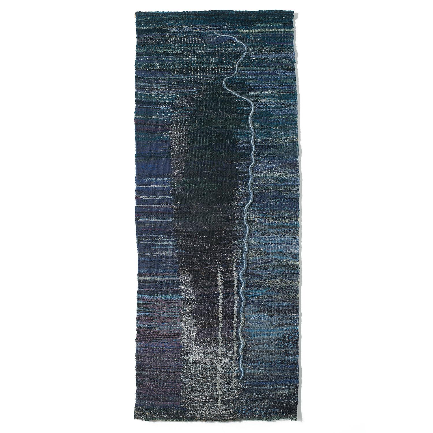 Odchodzacy (Departure II), figurativer abstrakter Wandteppich, Textilskulptur