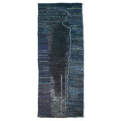 Odchodzacy (Departure II), Figurative Abstract Tapestry, Textile Sculpture