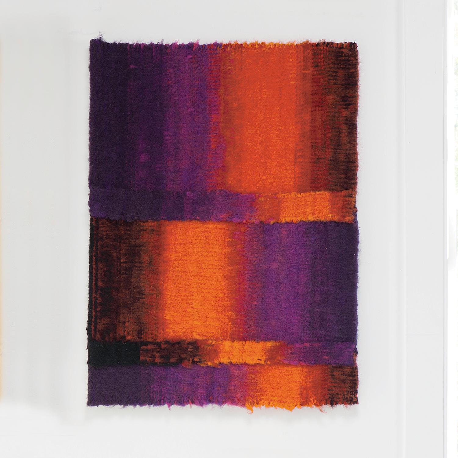 Eclate de Braise, Mid-Century Abstract Woven Tapestry