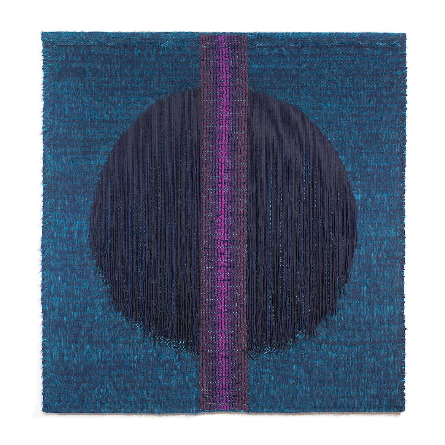 Mariette Rousseau-Vermette Abstract Sculpture - Hommage a Rothko, Mid-Century Geometric Abstract Woven Tapestry