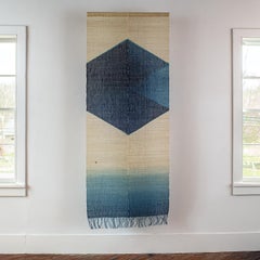 Retro Shindigo Space II, Hand-dyed Japanese Textile Wall Hanging by Hiroyuki Shindo