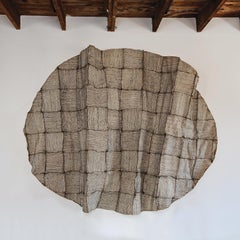 Vanishing and Emerging Wall, Contemporary Woven Paper Textile Sculpture