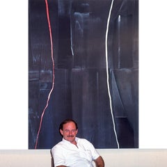 Minimalistisches abstraktes Acrylgemälde von Coq de Bruyer