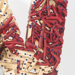 "Globalization IV: Collateral Damage" Mixed media Contemporary Wall Sculpture