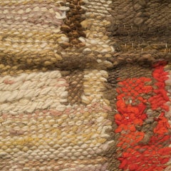 "Bella Pais" Post-Modern Abstract Polish Woven Tapestry, Textile Wall Hanging