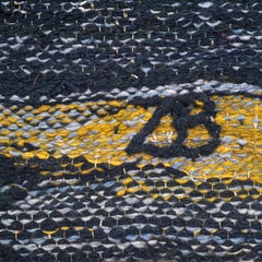 "Lonely Wanderings" Post-Modern Polish Woven Tapestry, Abstract Landscape