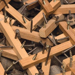 "Cradle to Cradle" Contemporary mixed media sculpture, vessel