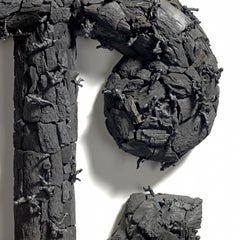 "Nonsense" Gyöngy Laky, Contemporary wall sculpture, US Cent Symbol