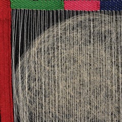 "Lyric Space" Scultura da parete in tessuto coreano contemporaneo