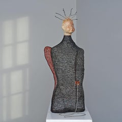 "I Remember" Norma Minkowitz, sculpture textile contemporaine en techniques mixtes 