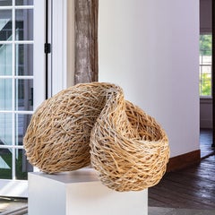 "Surface Form" Laura Ellen Bacon, Woven Willow Abstract Sculpture