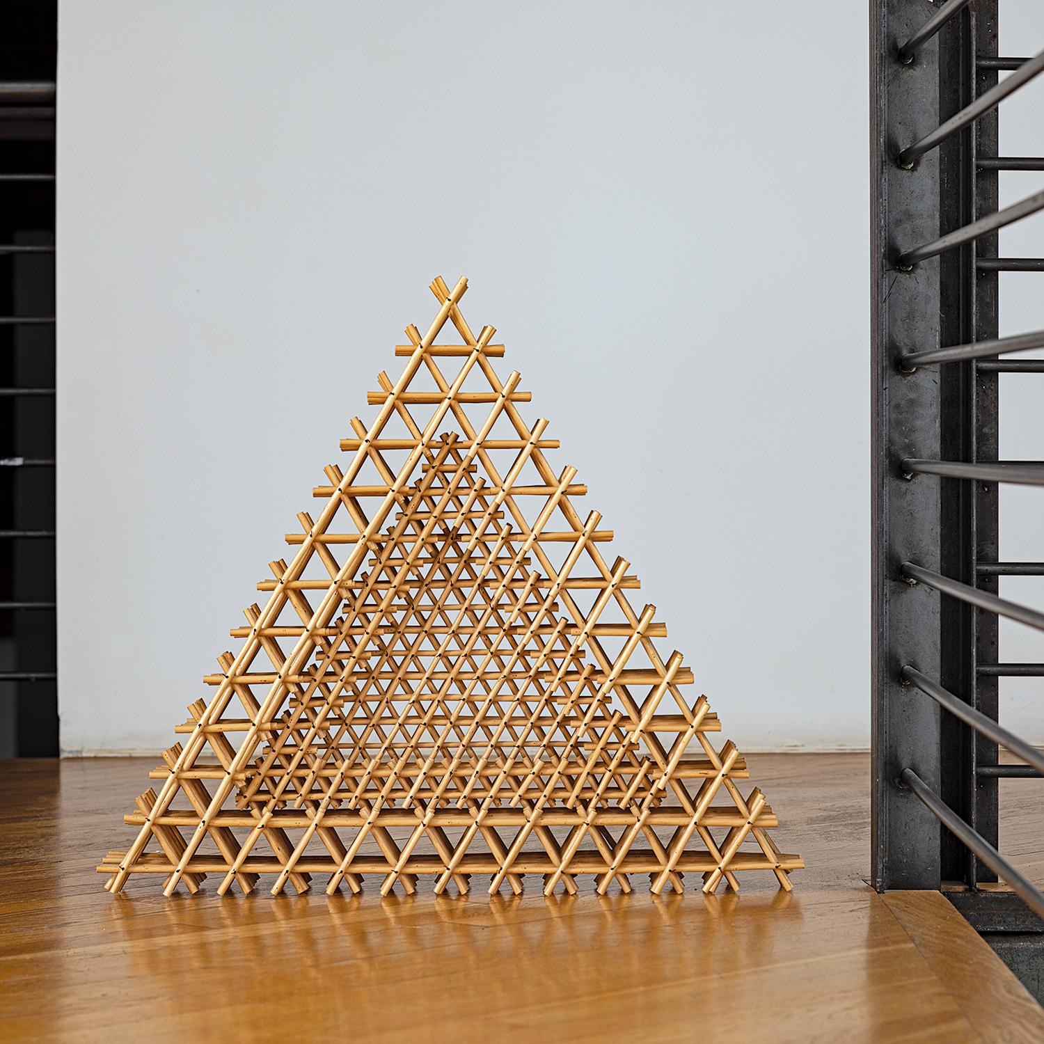 triangular sculpture