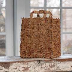 Antique "Shop" James Bassler, Contemporary Woven Shopping Bag Sculpture