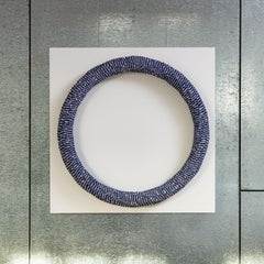 "Small Stone" Keiji Nio, Contemporary Braided Textile Wall Sculpture