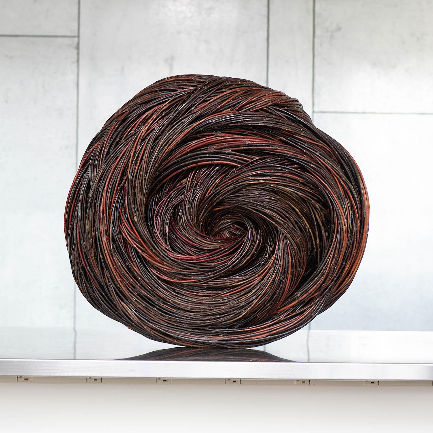 Wheel, Christine Joy, Contemporary Abstract Woven Willow Sculpture 