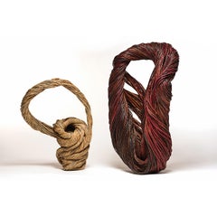 "Water" Christine Joy, Contemporary Woven Abstract Basket Sculpture