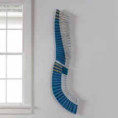 Punto d'incontro, Caroline Bartlett, Scultura tessile contemporanea astratta da parete