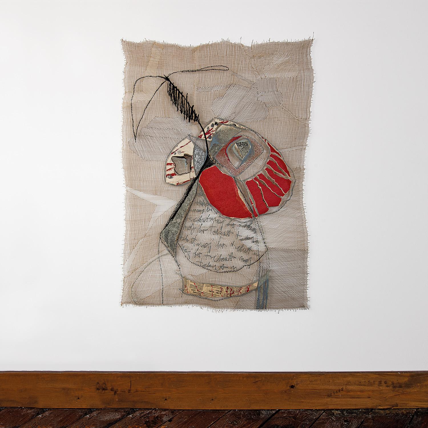 B'Still Life, Contemporary Textile Wall Hanging by Anda Klancic