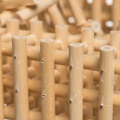 Intersecting Cubes, Dail Behennah, Abstract Geometric Willow Sculpture