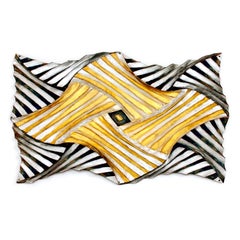 Untitled Steel Mesh 2012,  Abstract Geometric Wall Sculpture by Jin-Sook So