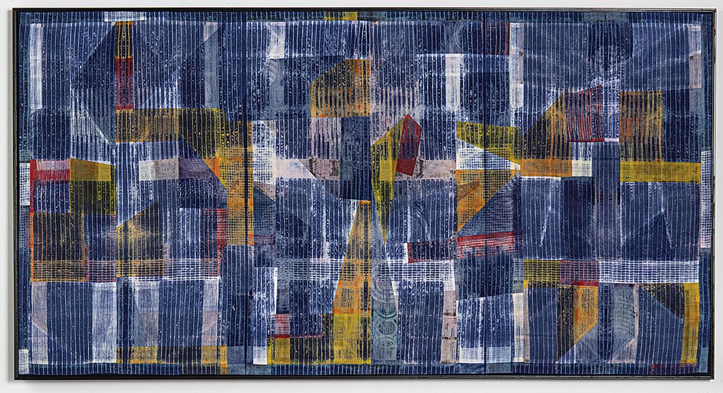 « Abstrait » Neha Puri Dhir, textile contemporain teint à la main