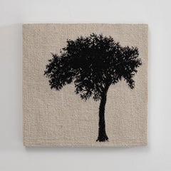 Journey Trees IV, Sara Brennan, scultura murale in tessuto intrecciato a mano