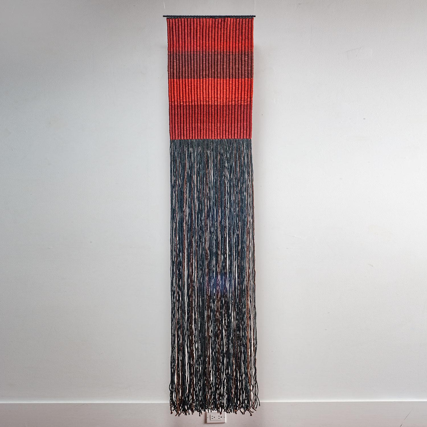 Rojo, Carolina Yrarrázaval, handwoven textile